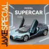 Vibrant Light Blue 1:24 Diecast Supercar Model