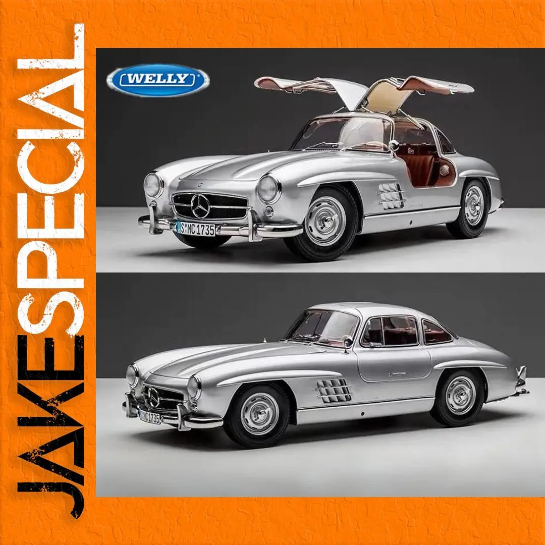 Mercedes Benz 300SL 1:24 Diecast Model by Welly 1 Mercedes Benz 300SL 1:24 Diecast Model by Welly