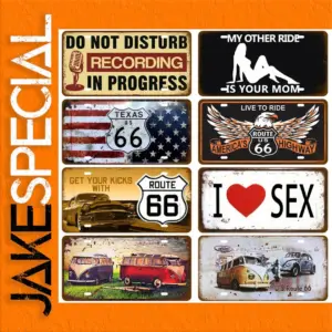 Retro Metal Sign for Vintage Home Decor