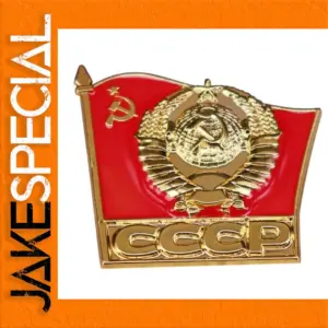 Soviet Red Flag Enamel Pin 3x2.8cm