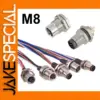 Waterproof M8 Connector with 8 Pins