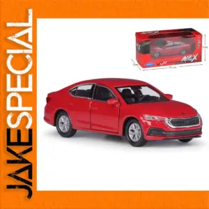 Red Skoda Octavia 1/36 Scale Diecast Model