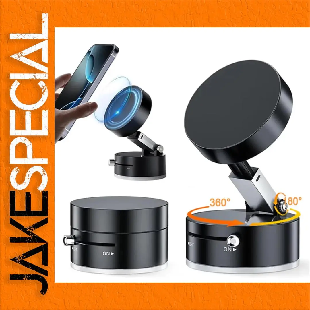 Magnetic Car Phone Holder Support 124mm Black 1 Magnetic Car Phone Holder Support 124mm Black