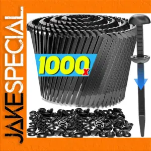 Heavy-Duty Nylon Cable Ties Set — 1000 Pieces