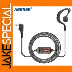 ABBREE AR-790 G-Shape Headset for Walkie Talkies