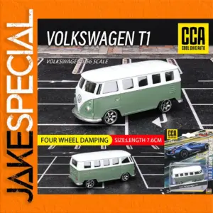 Vintage Volkswagen T1 Van Die-Cast Model 1:64 Scale