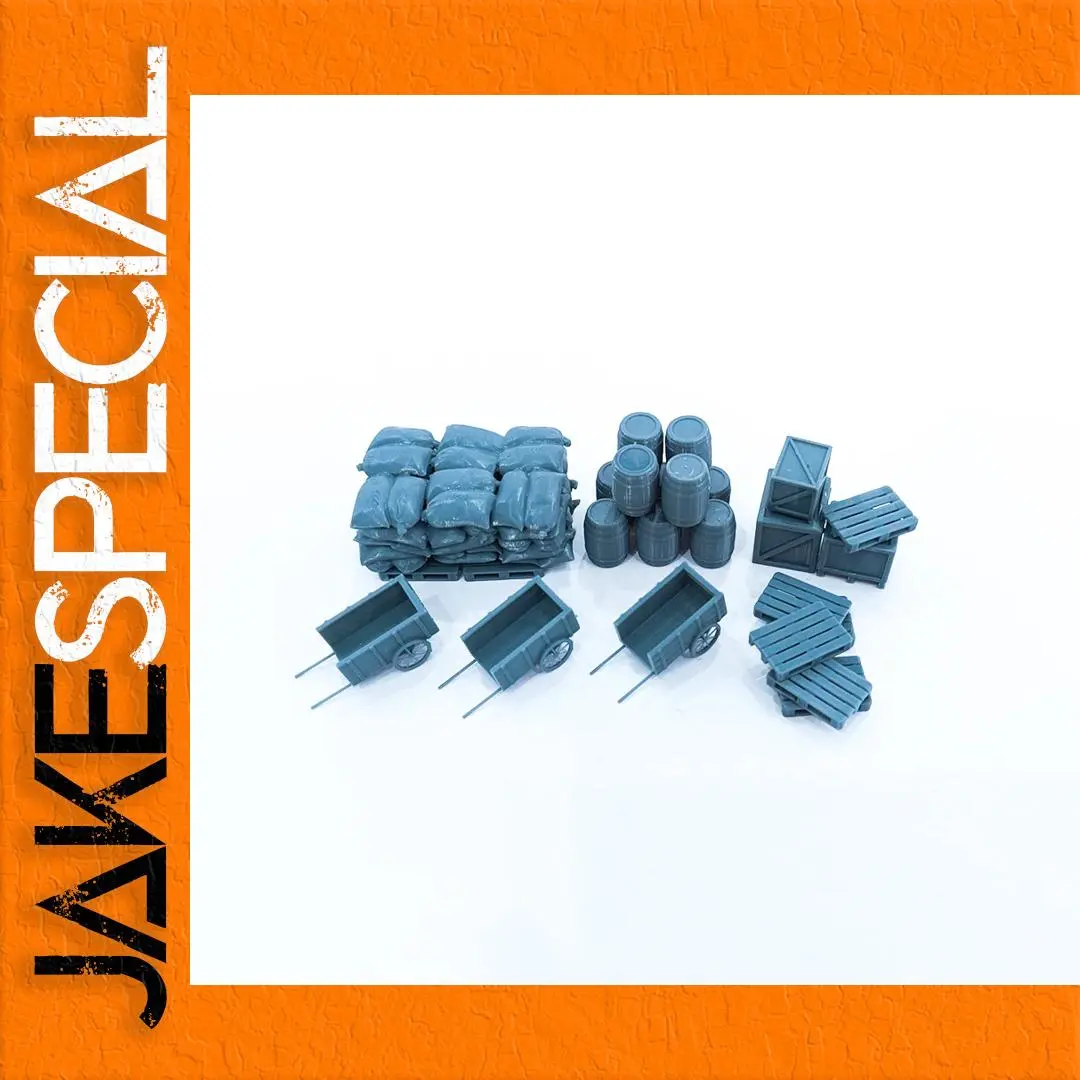 Warehouse Accessories Set for Model Railways 1 Warehouse Accessories Set for Model Railways