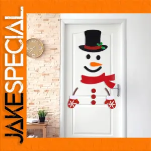 Festive Felt Snowman Wall Sticker Set