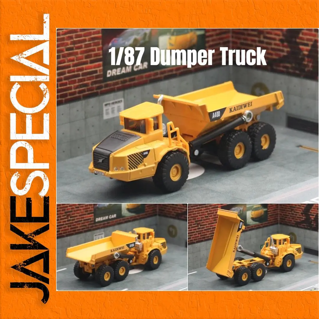 1:87 Yellow Dump Truck Model 1 1:87 Yellow Dump Truck Model