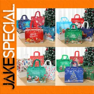 Festive Santa Gift Bags Set for Christmas 2024