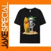 Halloween Hawaii Skeleton Graphic T-Shirt