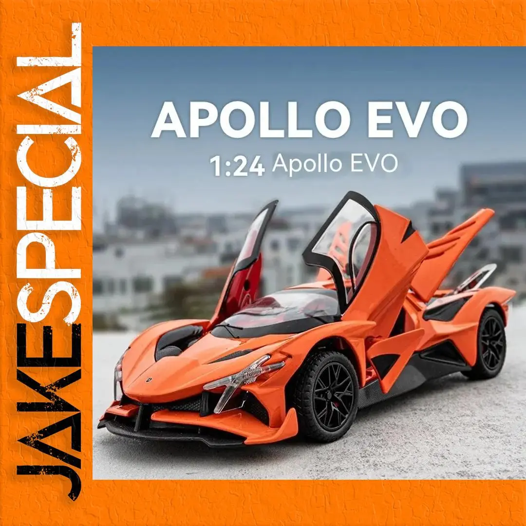Orange Apollo EVO 1:24 Scale Model Car 1 Orange Apollo EVO 1:24 Scale Model Car