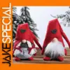 Faceless Santa Dolls for Holiday Decor Set