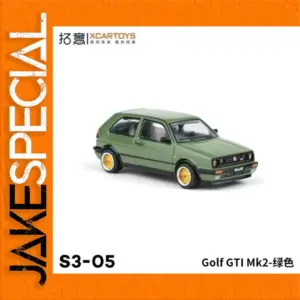 Green Volkswagen Golf GTI Mk2 1:64 Diecast Model