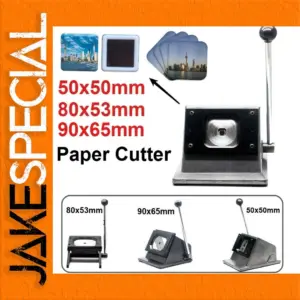 Precision DIY Square Paper Cutter 50x50mm, 80x53mm, 90x65mm