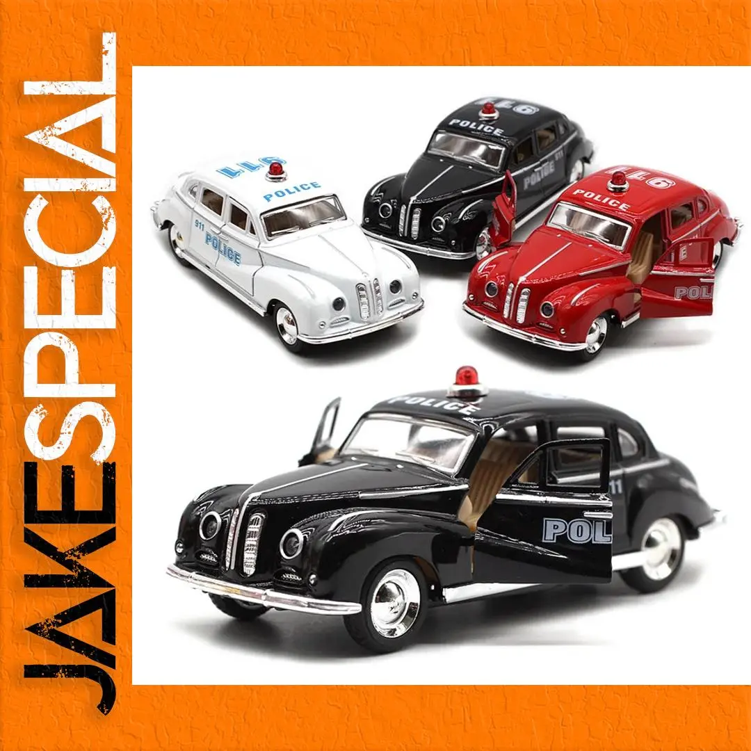 Vintage Police Model Car Set 1:32 Scale 1 Vintage Police Model Car Set 1:32 Scale