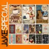 Vintage Coffee-Themed Metal Sign 20x30 cm