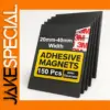 Black Magnetic Tiles Set with Adhesive Backing