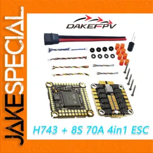 DAKEFPV H743 6S FC and 55A ESC Stack