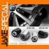 Chrome Wheel Valve Cap Set for Cars & Bikes
