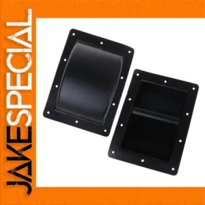Black Recessed Speaker Handles Set of Two