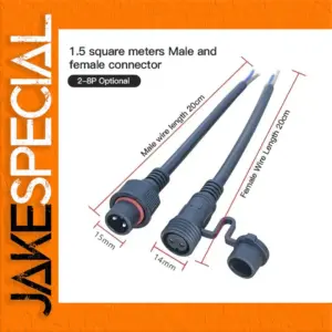 IP68 Waterproof Outdoor LED Cable Connector Set