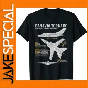 Men's Tornado Aircraft Blueprint T-Shirt