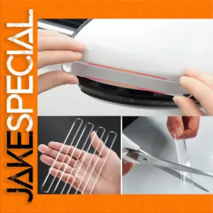 Transparent Car Edge & Mirror Protection Strips Set