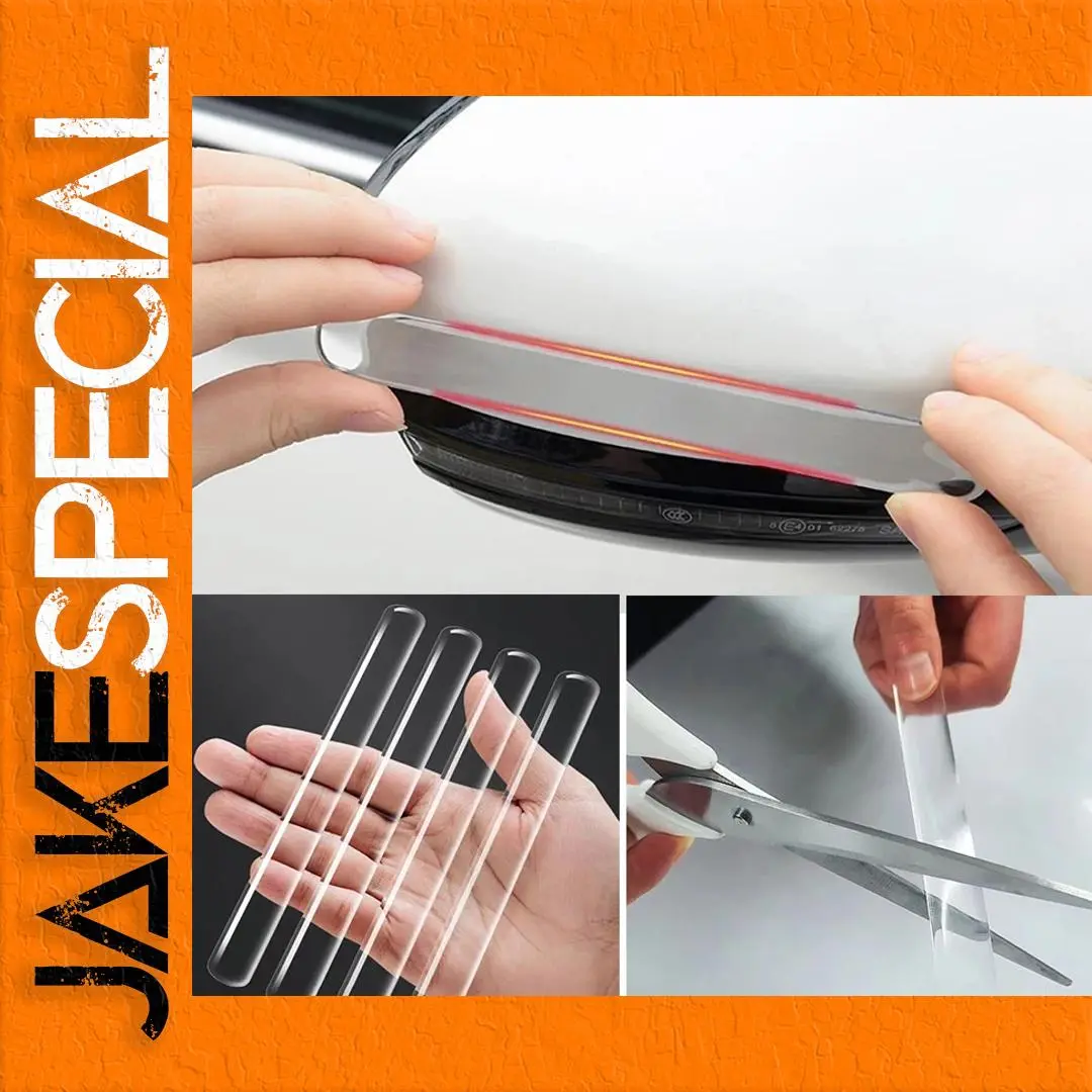 Transparent Car Edge & Mirror Protection Strips Set 1 Transparent Car Edge & Mirror Protection Strips Set