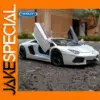 White Lamborghini Aventador Model 1:24 Scale