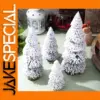 Mini Christmas Snow Trees Set of Four