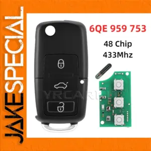 Volkswagen Remote Key Fob 433 MHz ID48 2010+