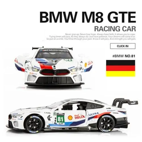 BMW M4 DTM 1:32 Scale Diecast Model Car 8 BMW M4 DTM 1:32 Scale Diecast Model Car - Image 8