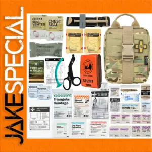 Tactical First Aid Kit with Trauma Supplies