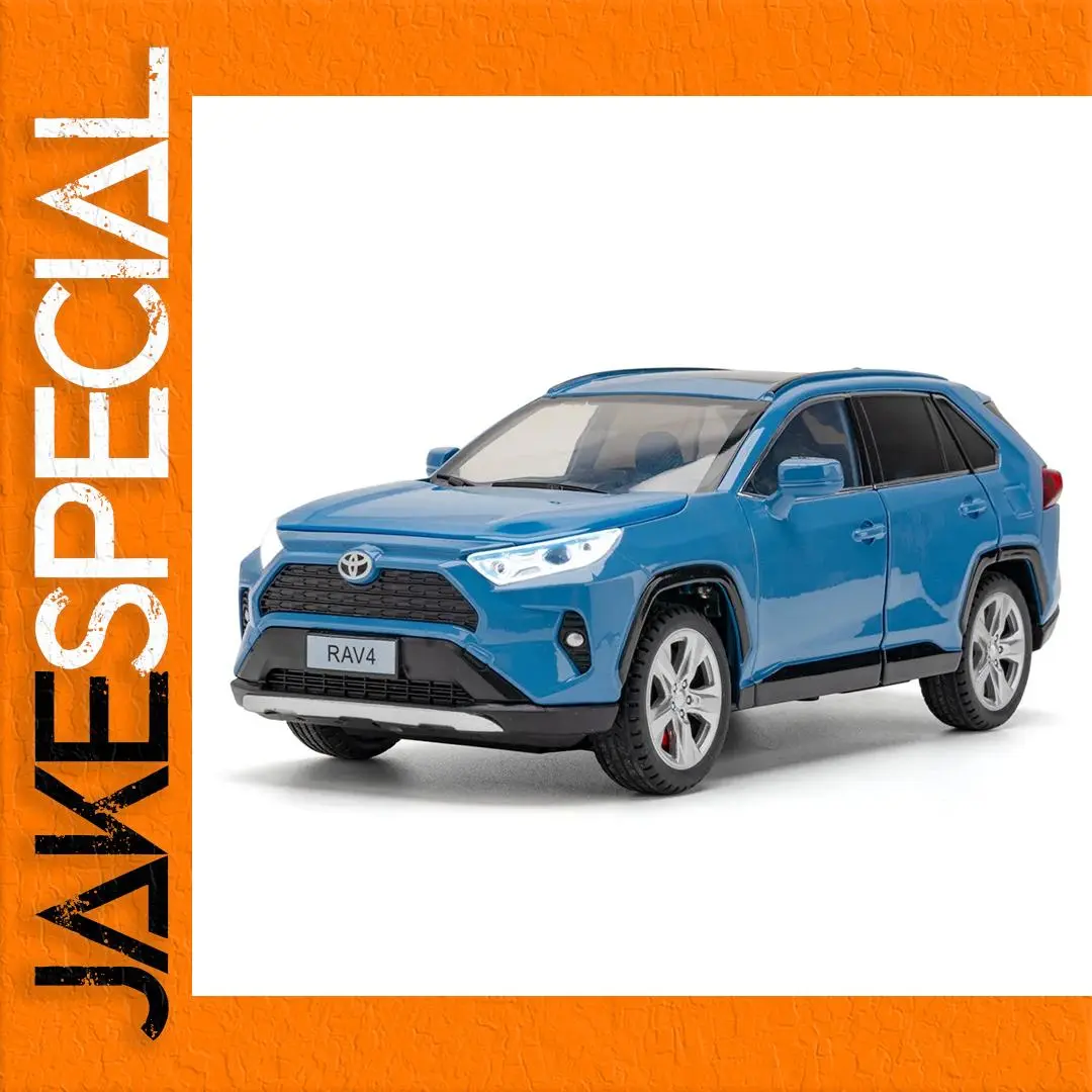 1:24 Scale Diecast RAV4 SUV Model in Blue 1 1:24 Scale Diecast RAV4 SUV Model in Blue