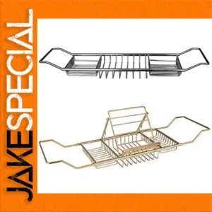 Adjustable Stainless Steel Bathtub Tray (25-38")