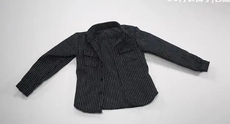 1/6 Scale Male Flannel Plaid Casual Shirt 13 1/6 Scale Male Flannel Plaid Casual Shirt - Image 13