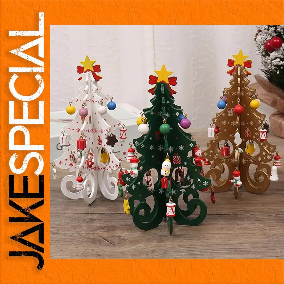 DIY Wooden Christmas Tree Decor Set 1 DIY Wooden Christmas Tree Decor Set