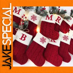 Festive Christmas Stocking with Letter Decor