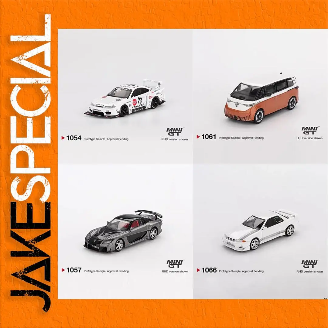 Mini GT Nissan LB-S Silhouette & Skyline GT-R Model Car 1 Mini GT Nissan LB-S Silhouette & Skyline GT-R Model Car