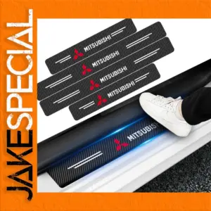 Mitsubishi Carbon Fiber Door Sill Stickers Set