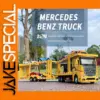 Vibrant Yellow Mercedes-Benz Double-Decker Truck Model