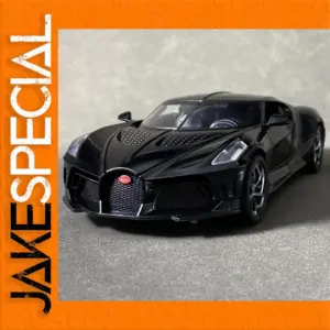 Black 1:24 Diecast Supercar Model for Collectors