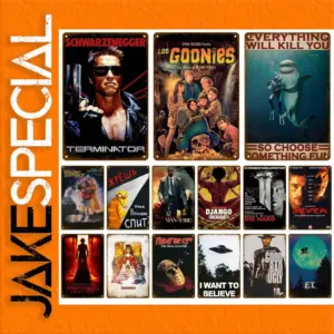 Vintage Metal Cinema Sign 20x30 cm