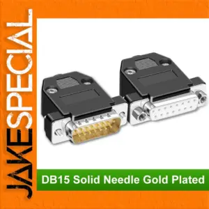 Durable Black DB15 15-Pin Connector Set