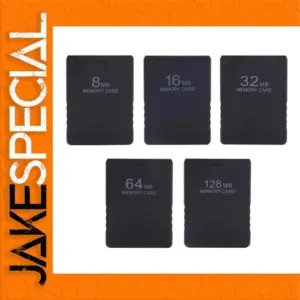 Memory Card Set for PlayStation 2, 8MB-256MB