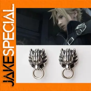 Final Fantasy Wolf Earrings for Fans