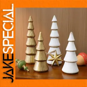 Wooden Christmas Tree Ornament Set of 5