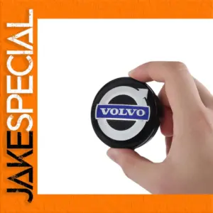 Black Aluminum Wheel Hub Caps Set for V40 & More