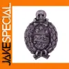 Retro Panzer Tank Badge with Skull Design